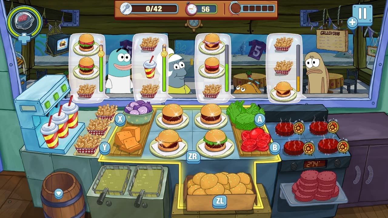 Игра SpongeBob: Krusty Cook-Off. Extra Krusty Edition (Nintendo Switch, русские субтитры) 7