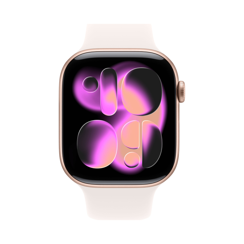 Умные часы Apple Watch Series 11 42 мм Aluminum Розовое Золото Sport Band Светлые Румяна 2