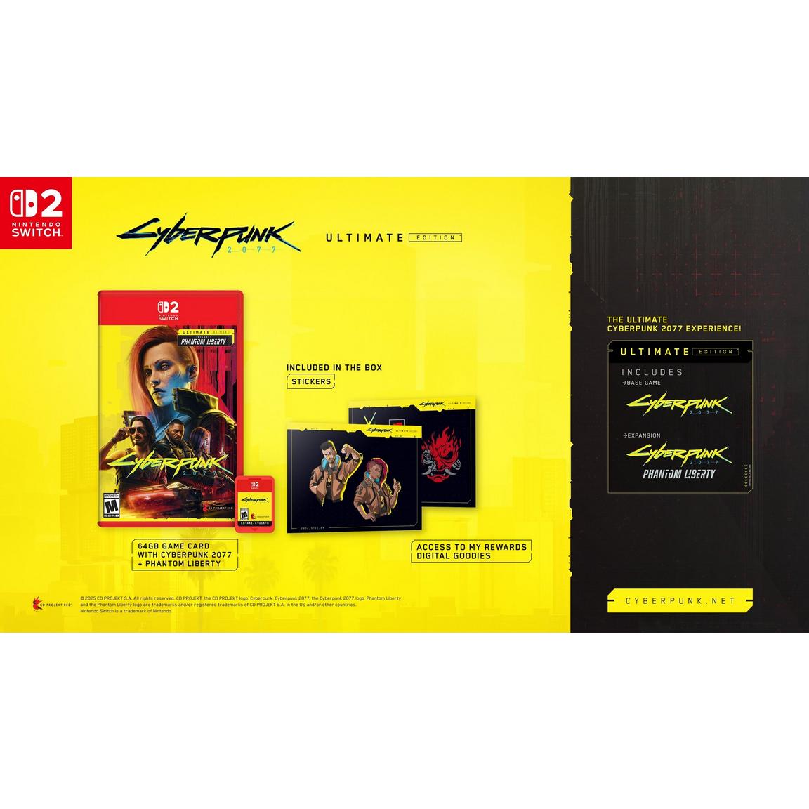 Игра Cyberpunk 2077 Ultimate Edition (Nintendo Switch 2, полностью на русском) - фото 2
