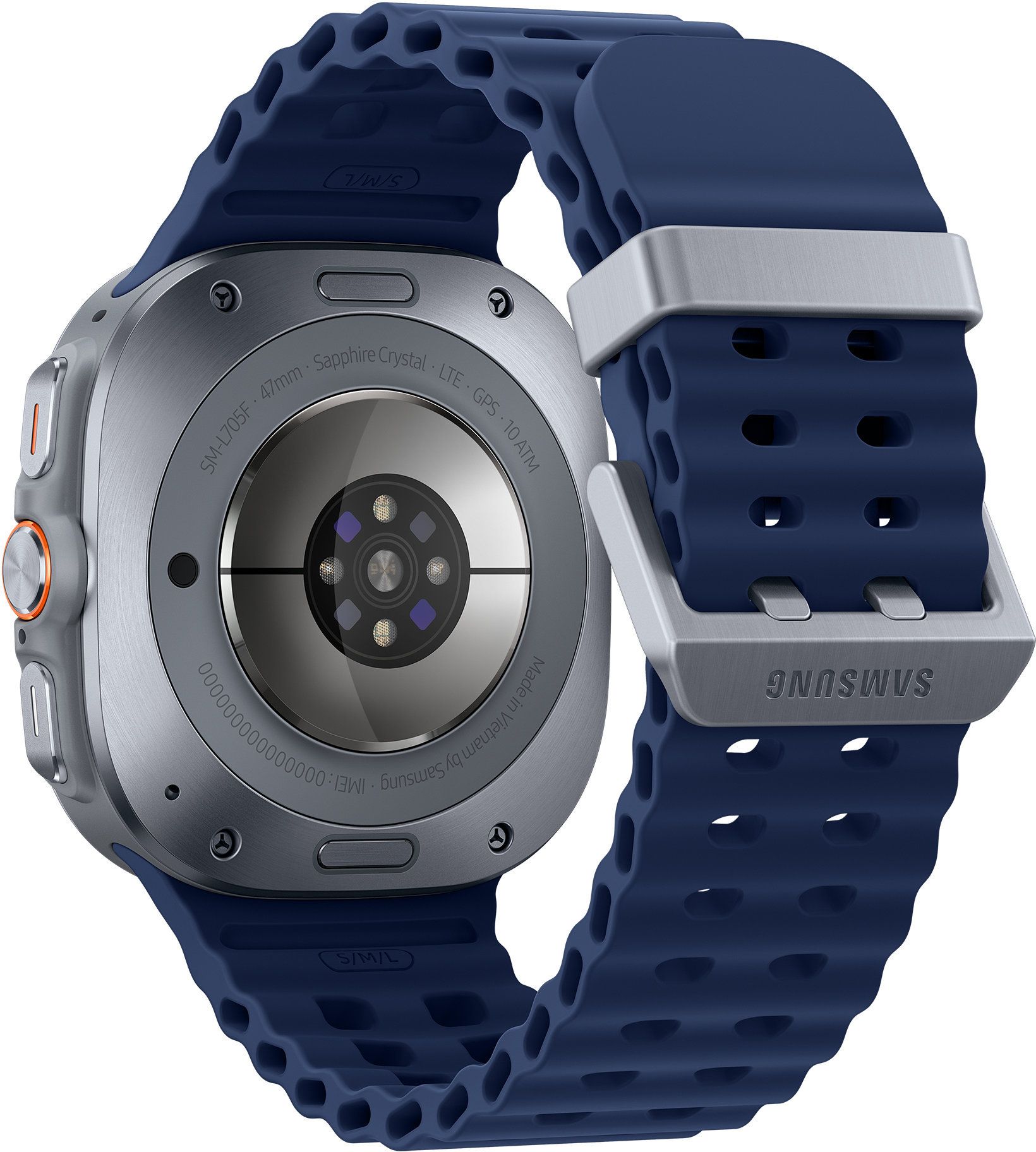 Смарт-часы Samsung Galaxy Watch Ultra (2025) - 47 mm (SM-L705) Titanium Blue (синий ремешок) - фото 3