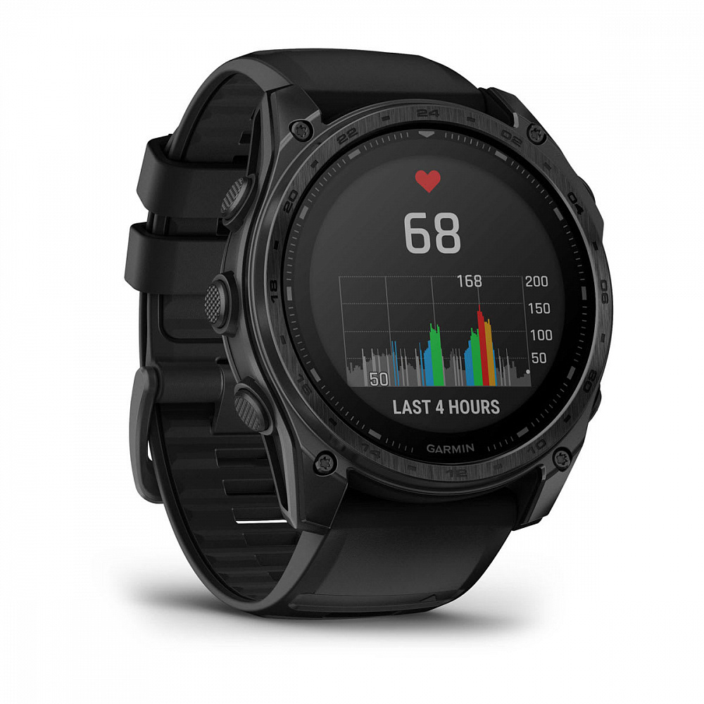 Смарт-часы Garmin Tactix 8 Solar Sapphire, AB Ultralight - 51 mm, Черный с черным ремешком (010-03407-00) - фото 3