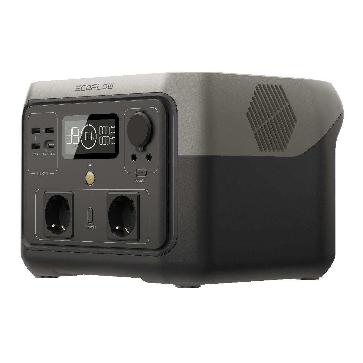 Портативная зарядная станция EcoFlow RIVER 2 Max (512 Втч)