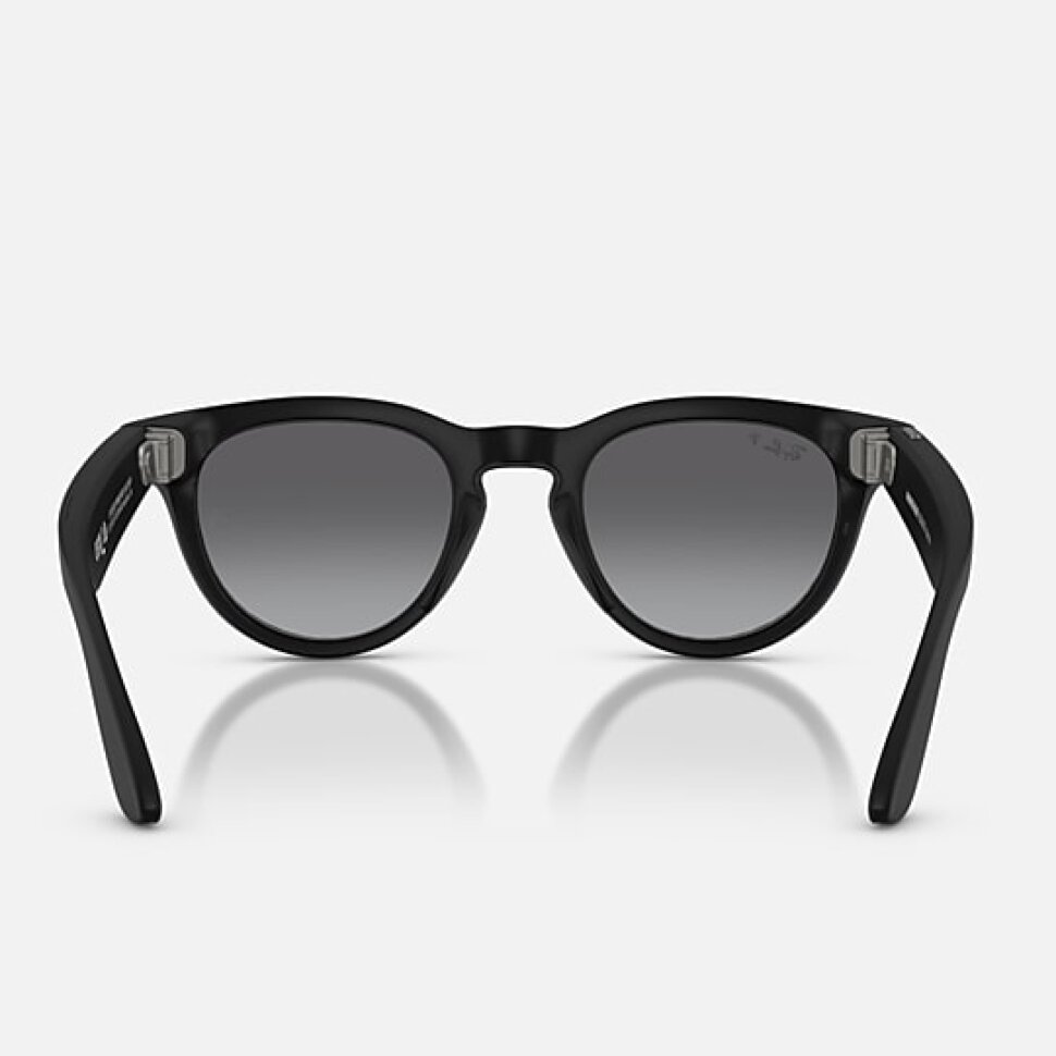 Умные очки Ray-Ban Meta Headliner Gen 2 RW4013 (матовая чёрная оправа, линзы поляризованные графитовый градиент) - фото 2
