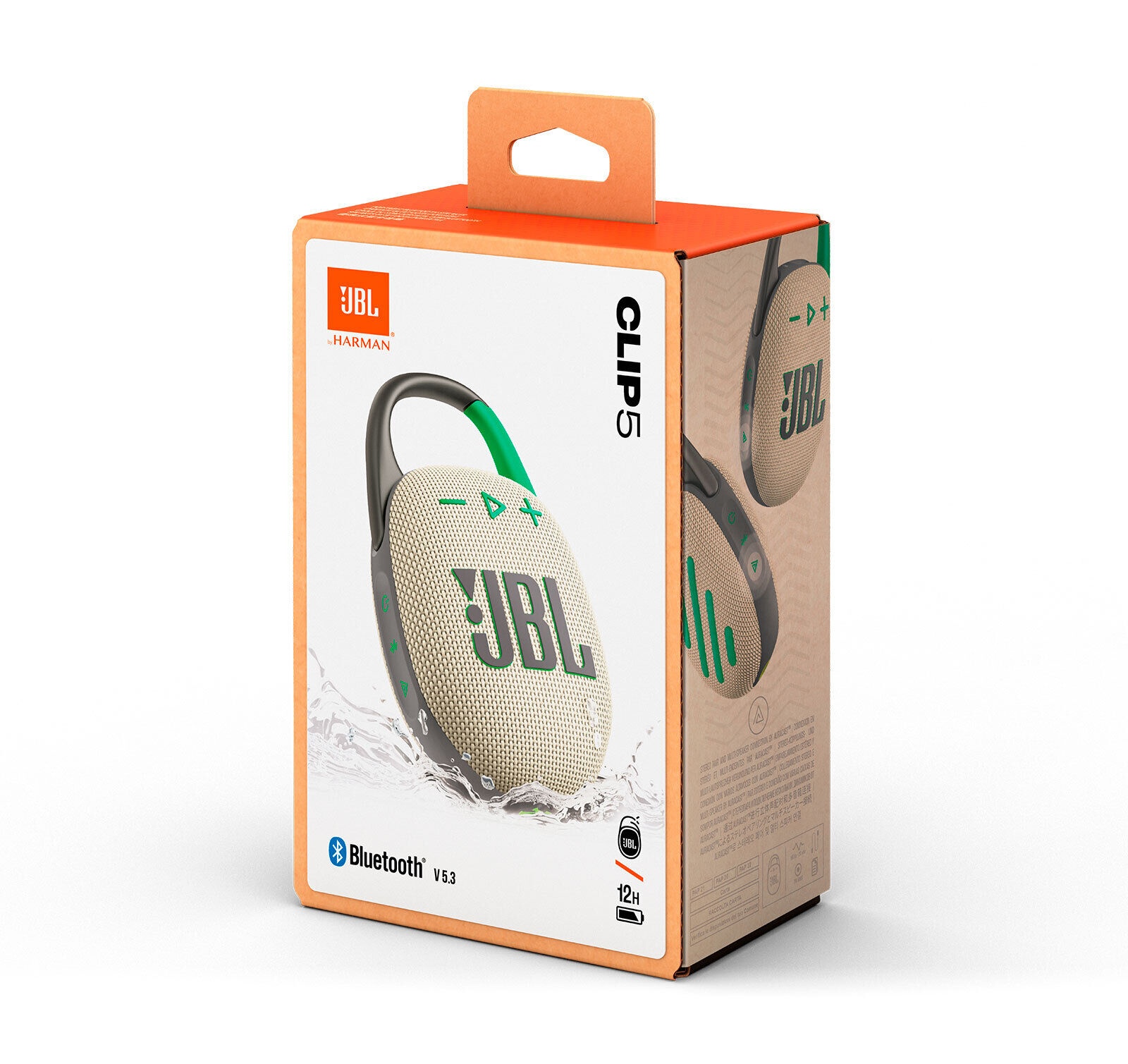 Портативная колонка JBL Clip 5 песочный - фото 3