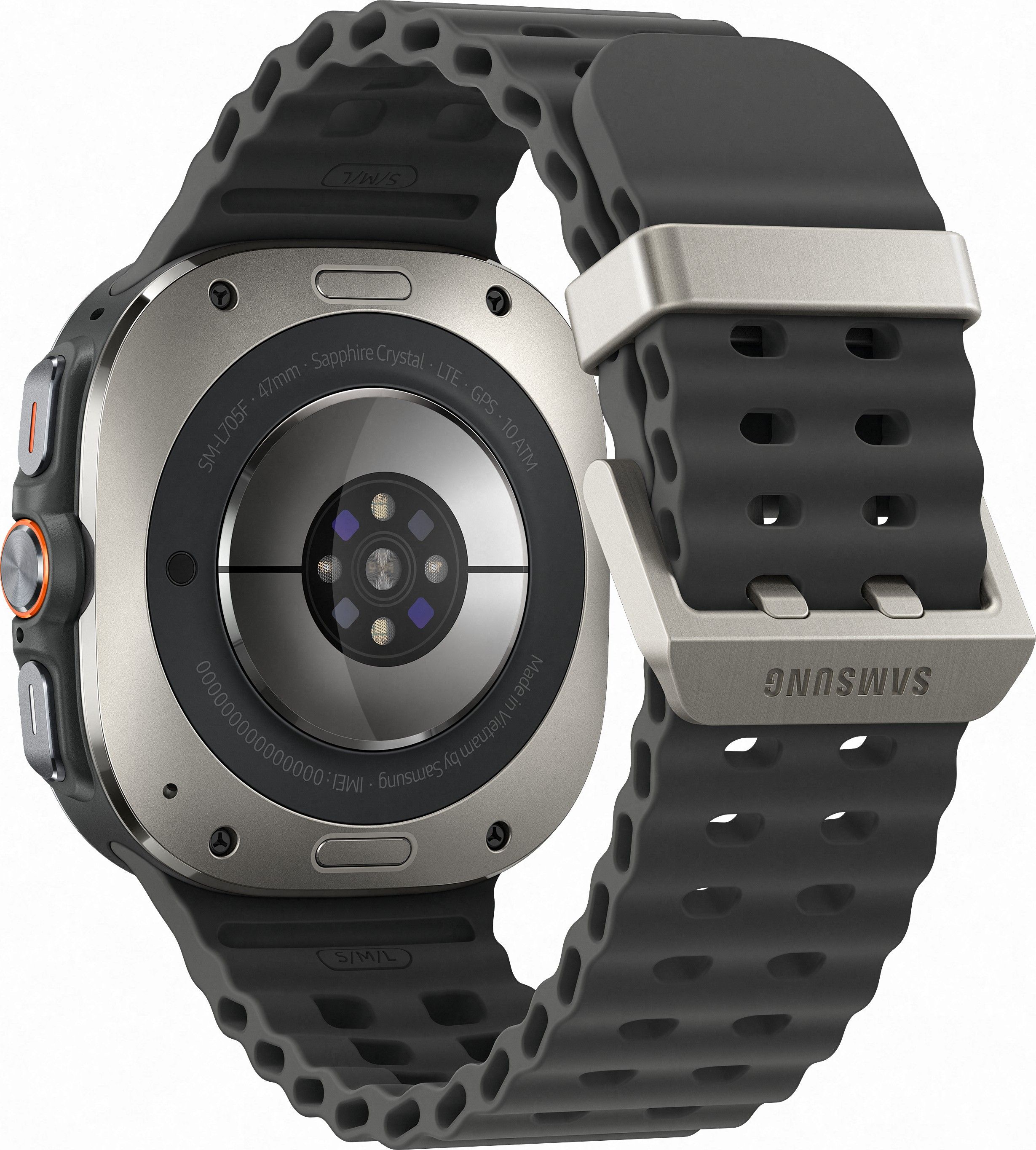 Смарт-часы Samsung Galaxy Watch Ultra (2025) - 47 mm (SM-L705) Titanium Silver (черный ремешок) 4