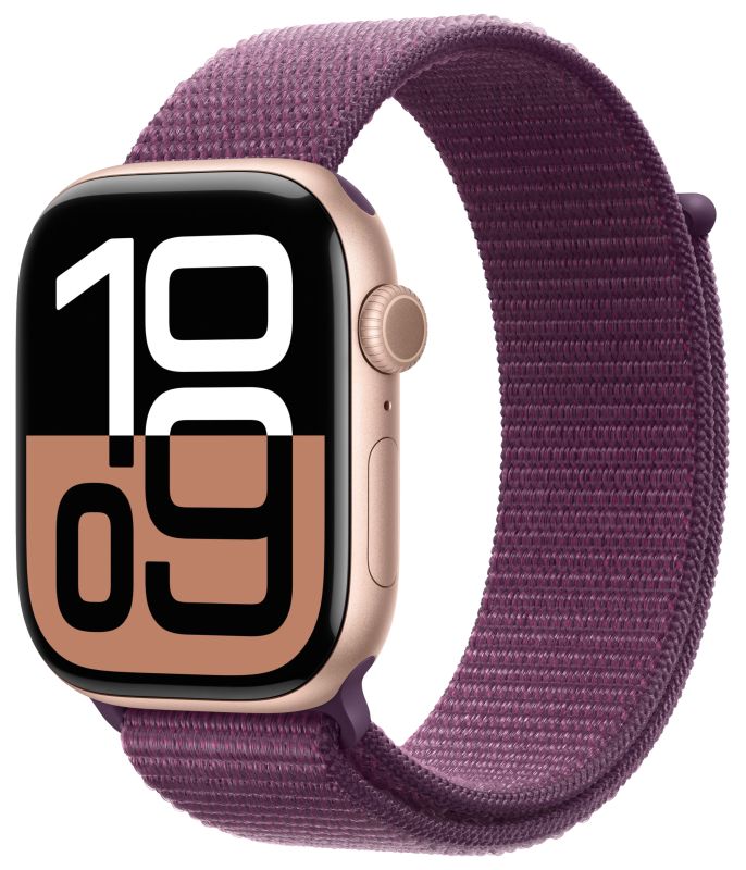 Смарт-часы Apple Watch S10 - 46 mm Алюминиевый корпус бронзовый | ремешок Sport band | цвета розового золота, M/L