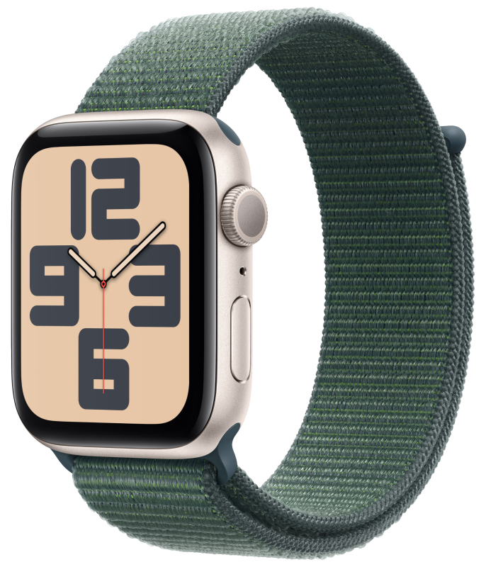 Смарт-часы Apple Watch SE (2024) - 40 mm ремешок Sport Loop | Зеленый - фото 1