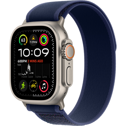 Смарт-часы Apple Watch Ultra 2 (2024) GPS + Cellular - 49 mm Natural Titanium case | ремешок Trail Loop | цвет Синий (S/M)