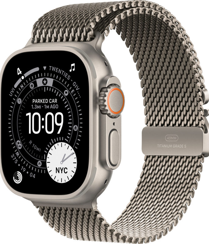 Умные часы Apple Watch Ultra 3 49 мм Natural Titanium Milanese Loop Титановый