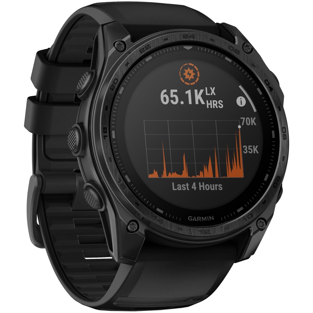 Смарт-часы Garmin Tactix 8 Solar Elite - 51 mm, Черный, черный нейлоновый ремешок