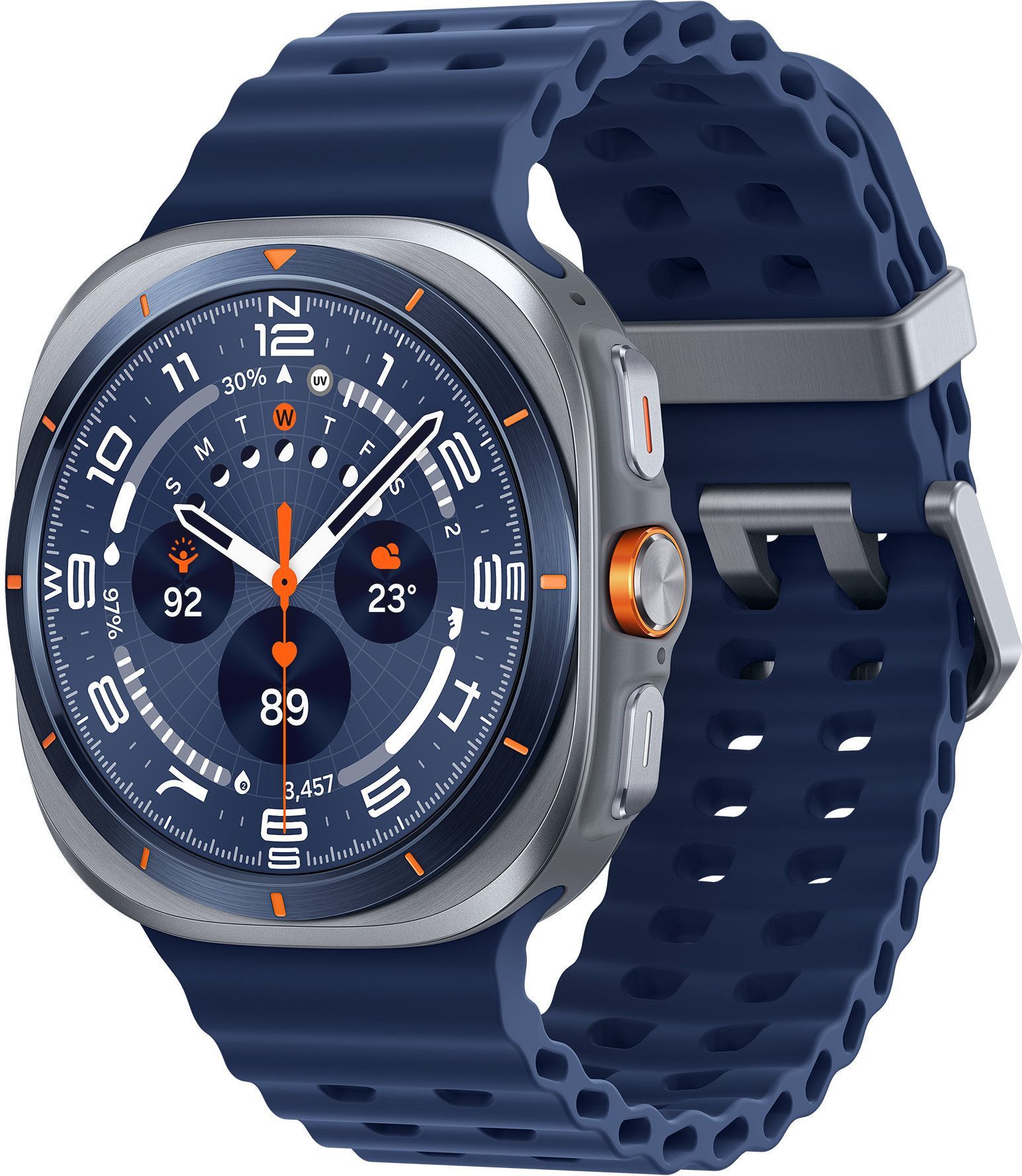 Смарт-часы Samsung Galaxy Watch Ultra (2025) - 47 mm (SM-L705) Titanium Blue (синий ремешок)