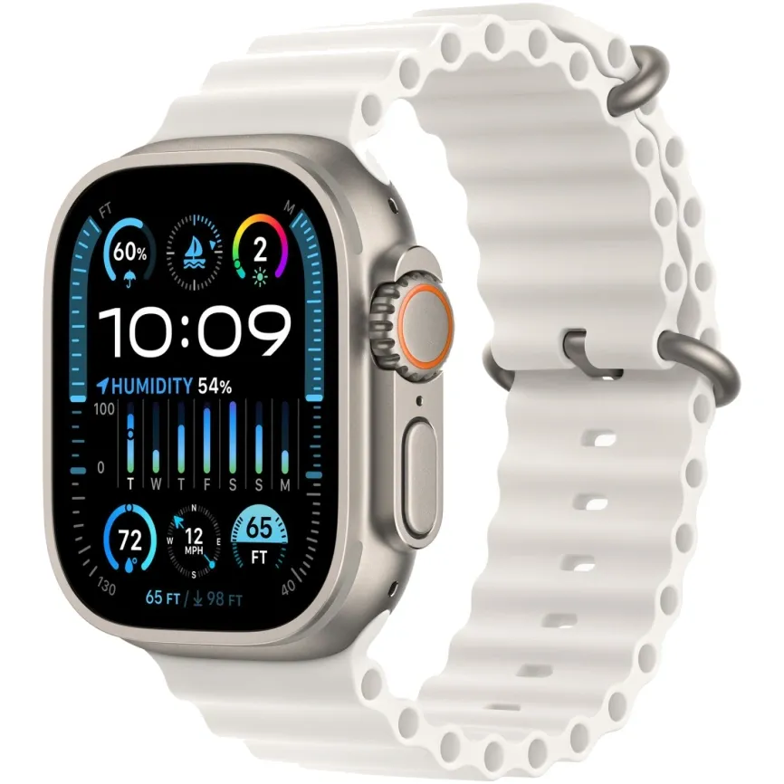 Смарт-часы Apple Watch Ultra 2 - 49 mm ремешок Ocean band | White - фото 1