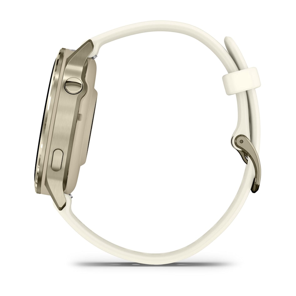 Смарт-часы Garmin Venu 4 - 41 mm, Лунно-золотистый, силиконовый ремешок цвета слоновой кости 8