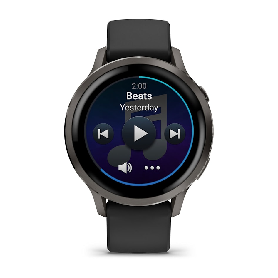 Смарт-часы Garmin Venu 4 - 41 mm, Темно-серый, черный силиконовый ремешок 4