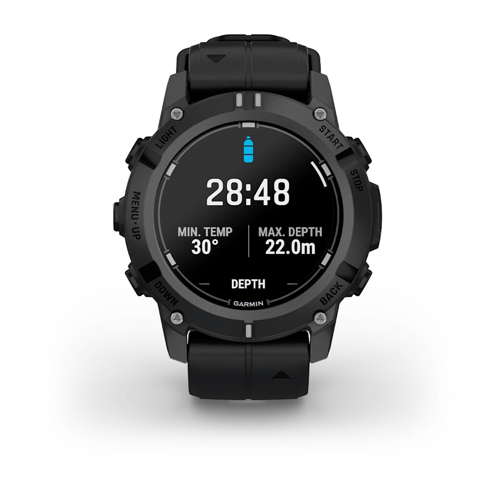 Смарт-часы Garmin Descent G2 - 45 mm, Черный, черный силиконовый ремешок 8