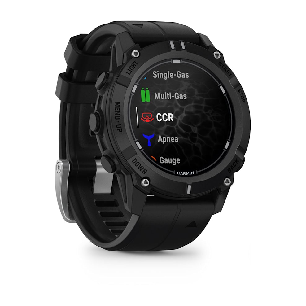 Смарт-часы Garmin Descent G2 - 45 mm, Черный, черный силиконовый ремешок - фото 3