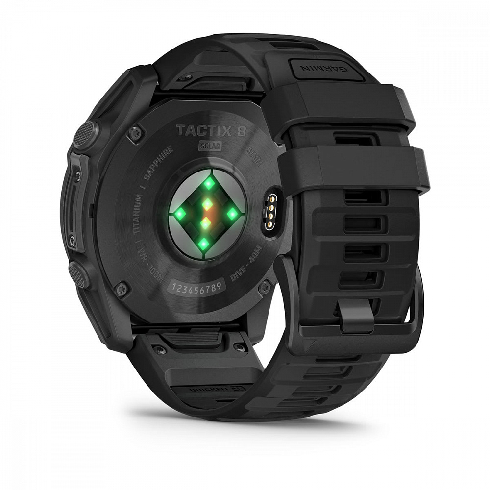 Смарт-часы Garmin Tactix 8 Solar Sapphire, AB Ultralight - 51 mm, Черный с черным ремешком (010-03407-00) 11