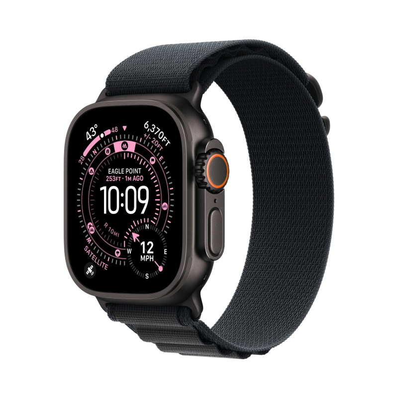 Умные часы Apple Watch Ultra 3 49 мм Black Titanium Ocean Band Черный - фото 2