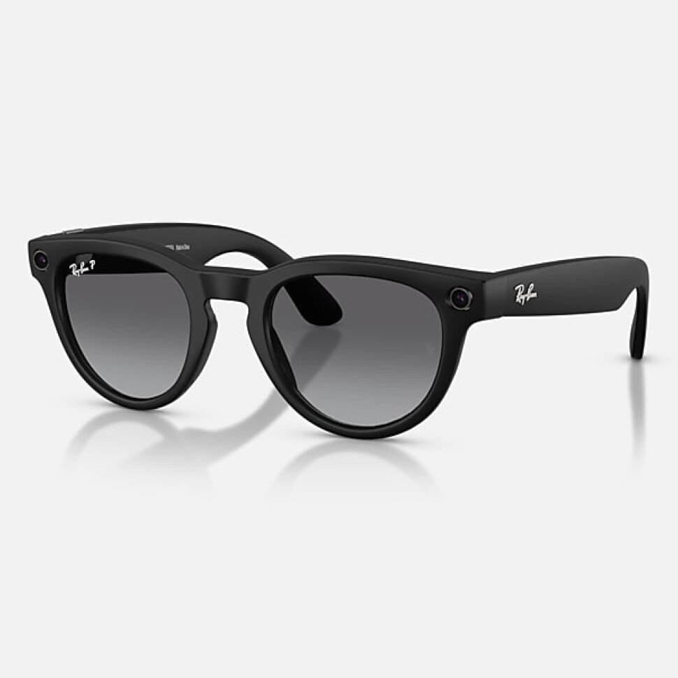 Умные очки Ray-Ban Meta Headliner Gen 2 RW4013 (матовая чёрная оправа, линзы поляризованные графитовый градиент)