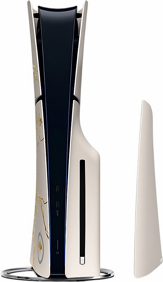 Игровая приставка Sony PlayStation 5 Slim Ghost of Yotei Gold Limited Edition 1Tb, с дисководом - фото 2
