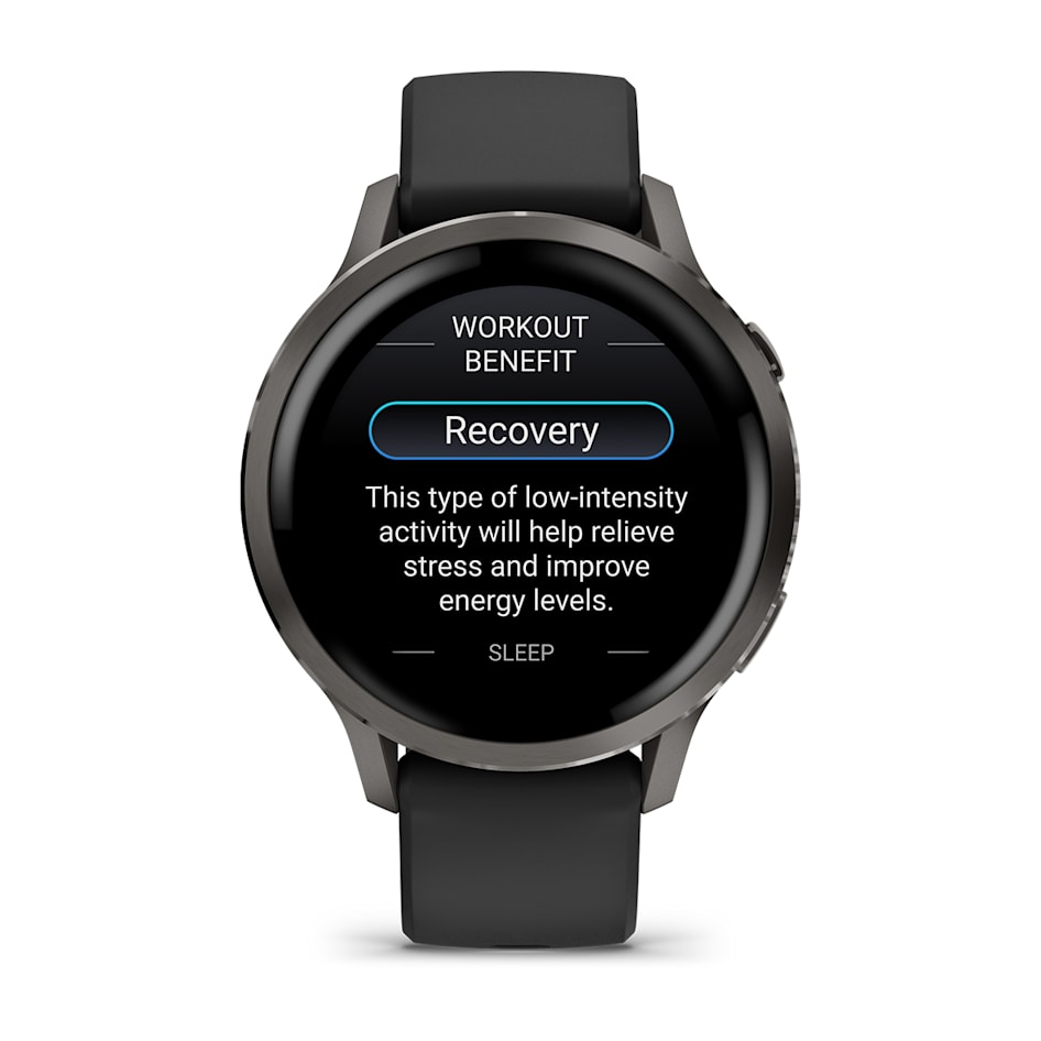 Смарт-часы Garmin Venu 4 - 41 mm, Темно-серый, черный силиконовый ремешок 6
