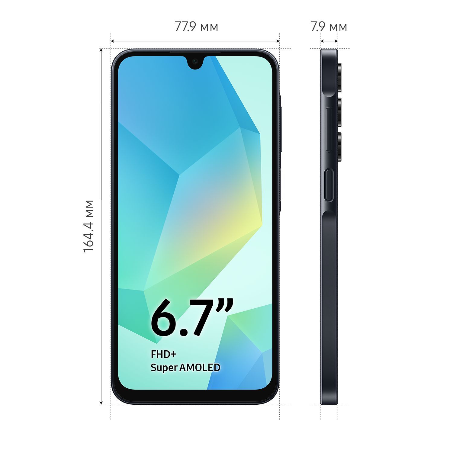 Смартфон Samsung Galaxy A16 | 4/128 ГБ, Черный - фото 3