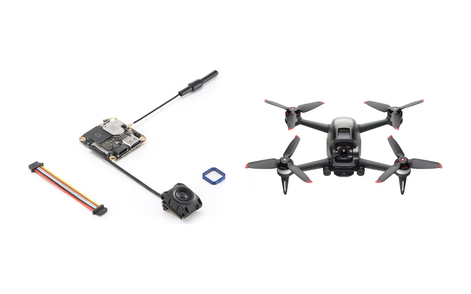 Компоненты аналоговой и цифровой FPV-системы