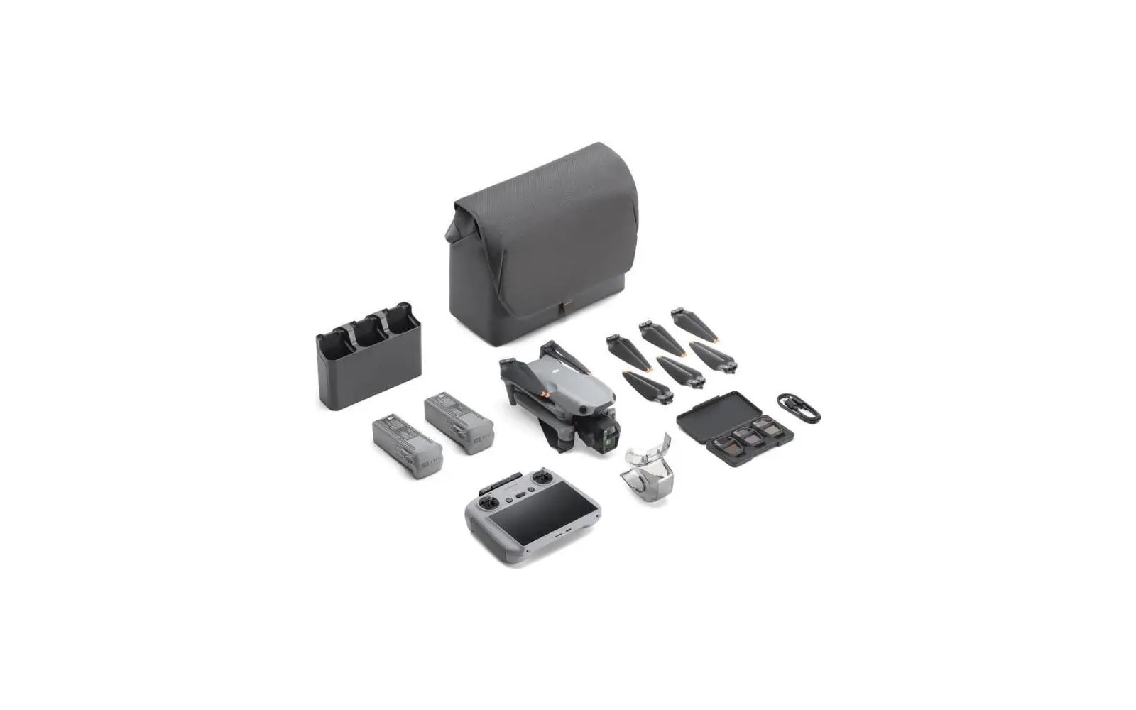 DJI Air 3S и DJI Air 3 на белом фоне