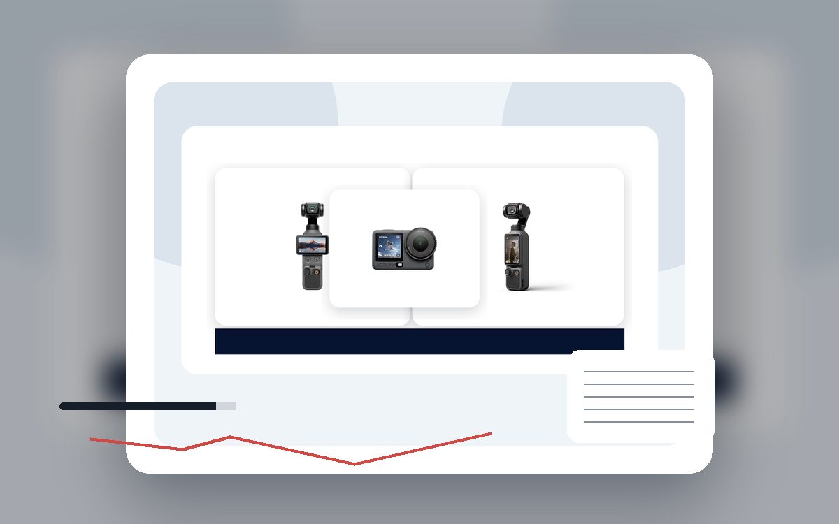 DJI Osmo Pocket 4: крупный план товара для выбора