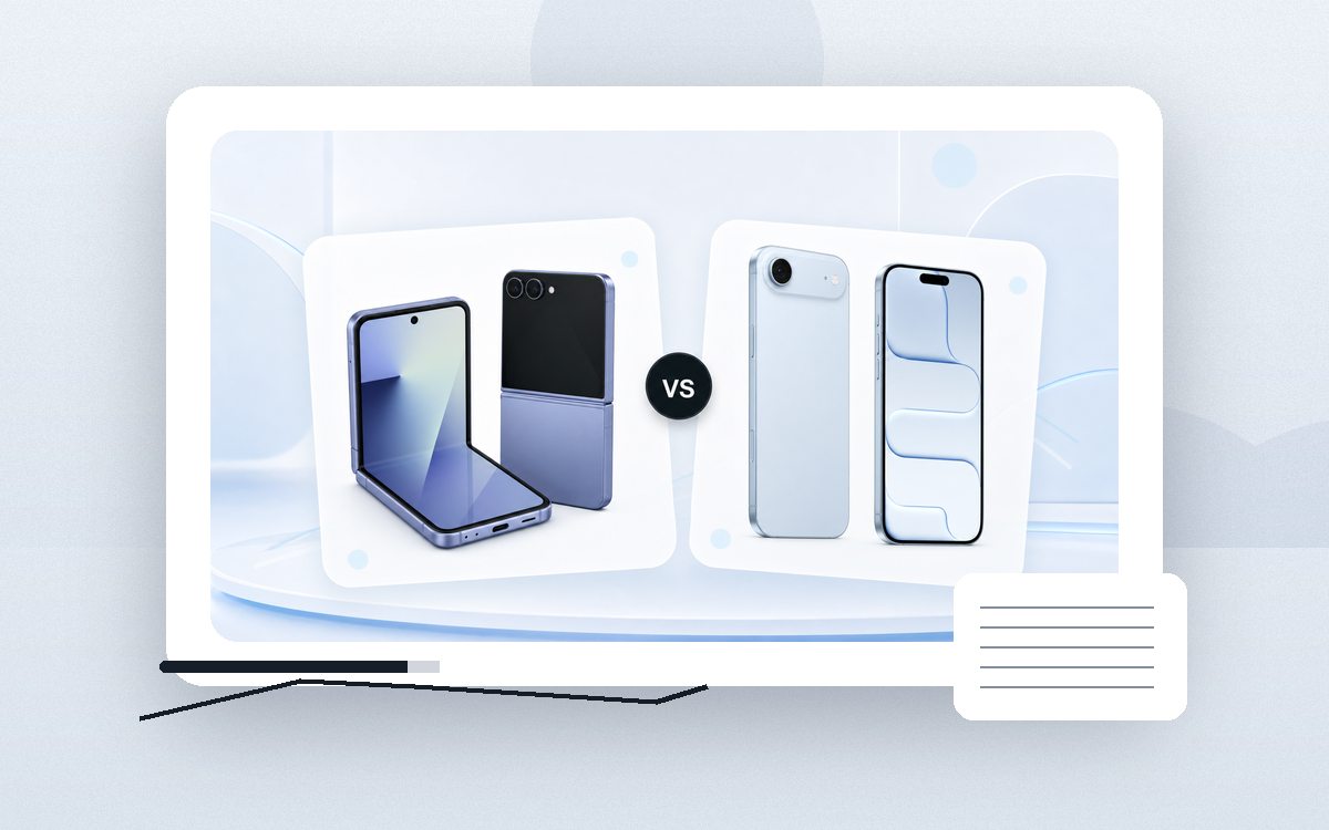 Galaxy Z Flip 7 или iPhone 17 Air: общий вид товара и комплекта Signal