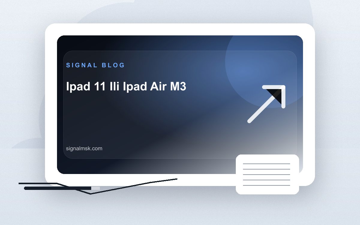 iPad 11 или iPad Air M3: общий вид товара и комплекта Signal