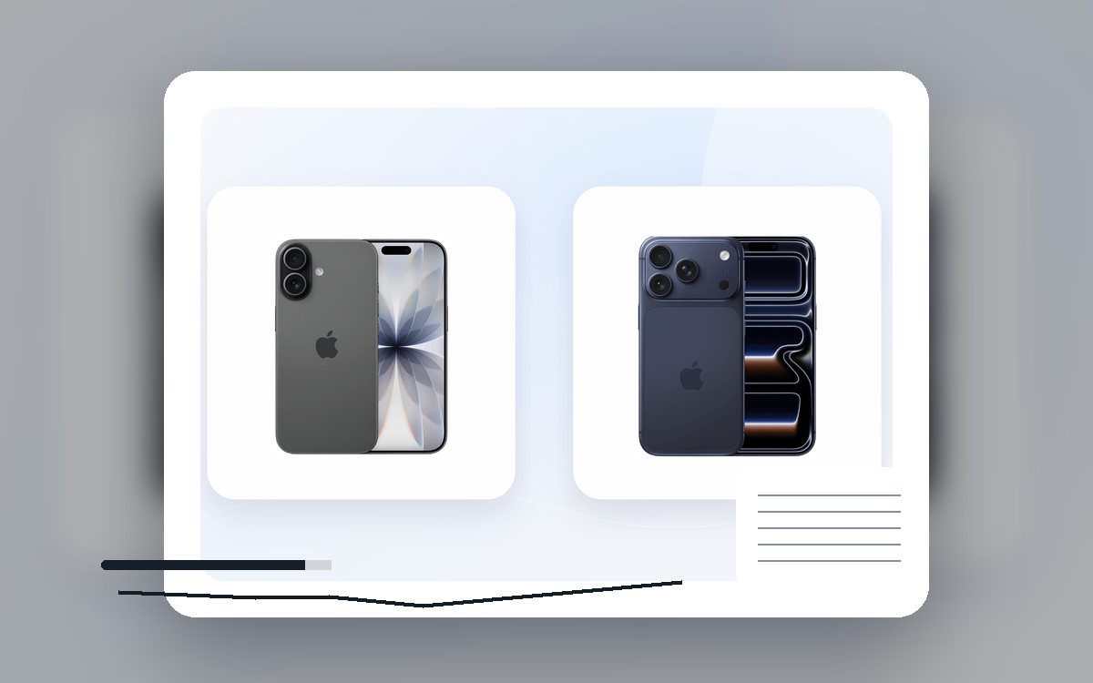 iPhone 17 или iPhone 17 Pro: крупный план товара для выбора
