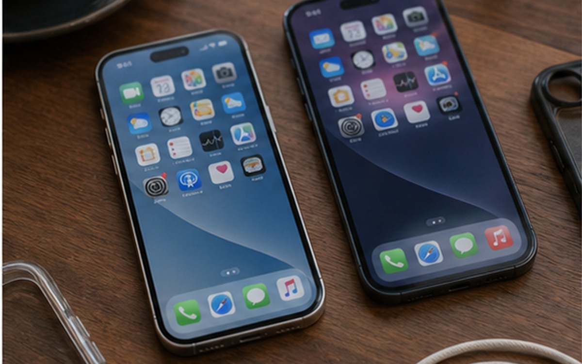 Два iPhone сравнивают перед покупкой