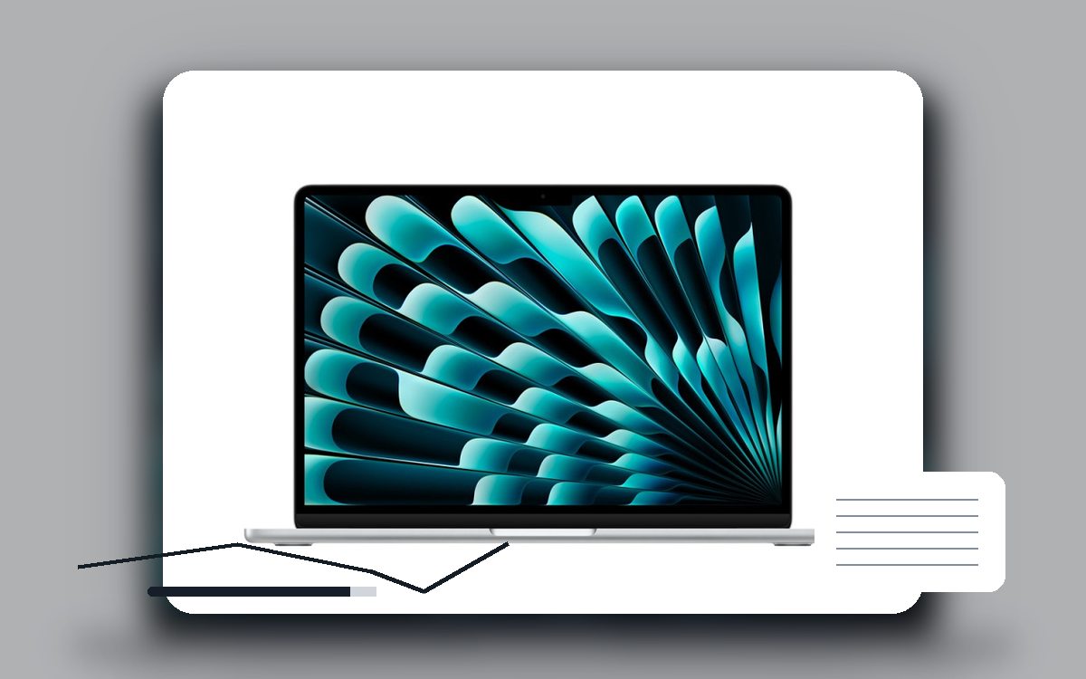 MacBook Air 13 или 15: крупный план товара для выбора