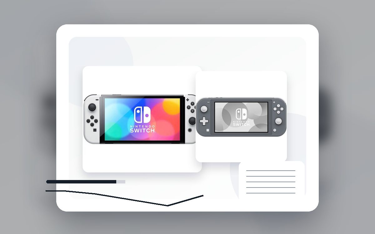 Nintendo Switch 2 vs Nintendo Switch OLED vs Switch Lite: крупный план товара для выбора