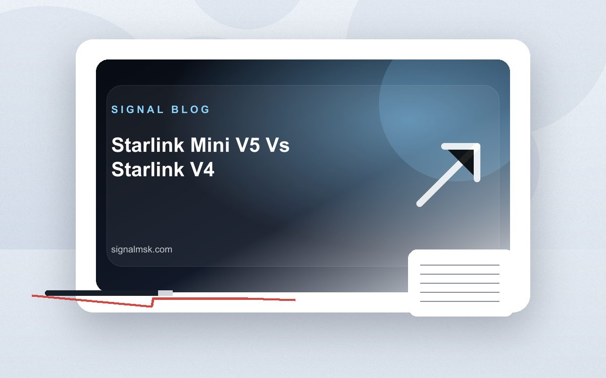 Starlink Mini V5 vs Starlink V4: общий вид товара и комплекта Signal