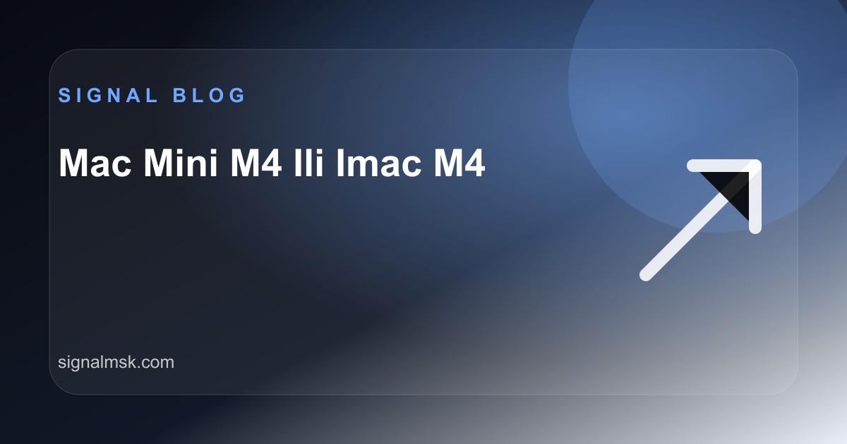 Mac mini M4 или iMac M4: что выбрать для дома, офиса и работы с монитором