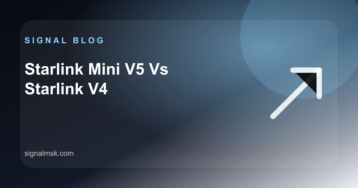 Starlink Mini V5 vs Starlink V4: какой комплект спутниковой связи выбрать?