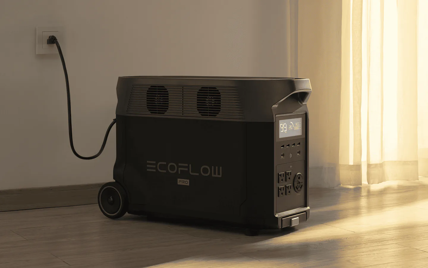 EcoFlow используется дома как резервный источник питания